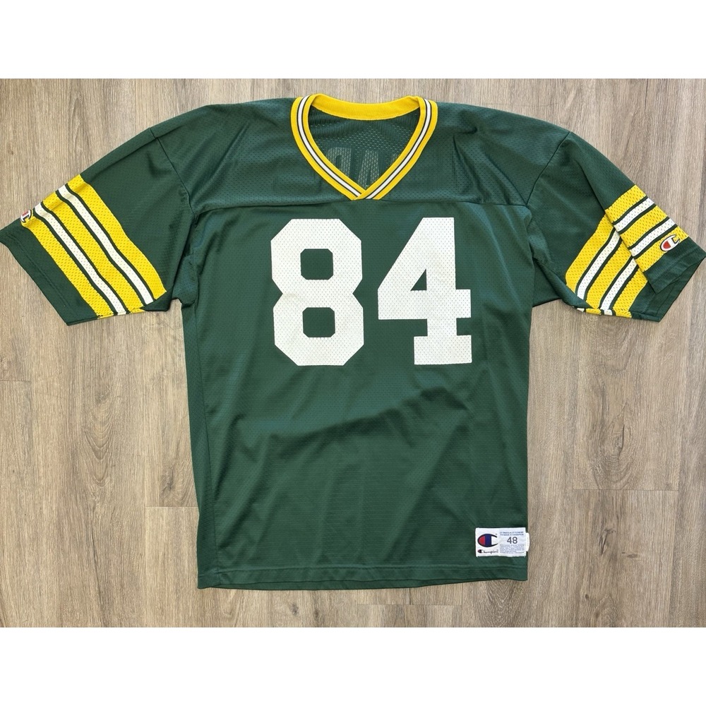 Vintage 90s Champion Green Bay Packers Sterling Sharpe 84 Jersey Mens 48 XL